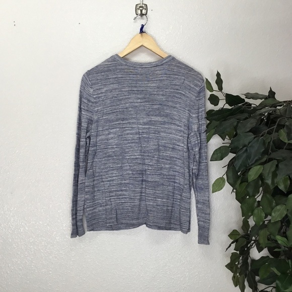 Croft and Barrow Blue Striped Button Cardigan Sweater - Picture 7 of 7